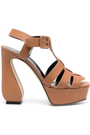 SI ROSSI Caged 125mm leather sandals