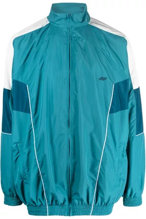 MARTINE ROSE Sports Jackets - Panelled track jacket - Blue