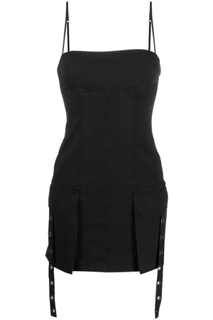 BLUMARINE Women Pencil Dresses - Cargo-pocket pencil minidress - Black