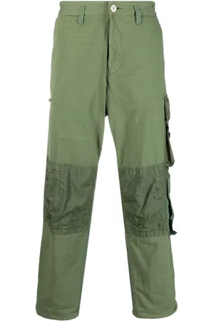 Stone Island Panelled straight-leg cargo trousers