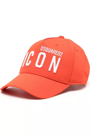 Dsquared2 Boys Caps - Embroidered-logo baseball cap - Orange