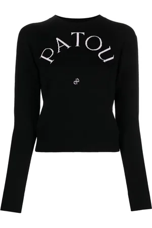 Patou Logo-print wool-blend jumper