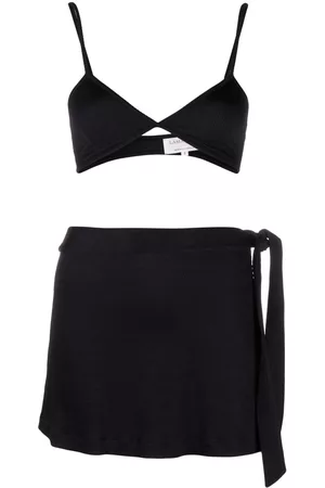 Lama Jouni Women Beachwear - Self-tie cover-up skirt - Black