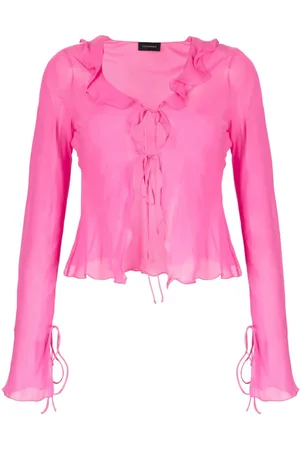 The Andamane Ruffle-detail blouse
