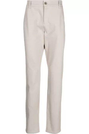 Paige Men Formal Pants - Stafford straight-leg tailored trousers - Brown