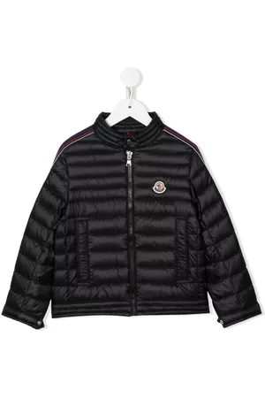 Moncler Boys Puffer Jackets - Logo patch puffer jacket - Black
