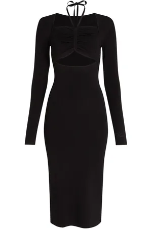Karl Lagerfeld Cut-out long sleeve knit dress