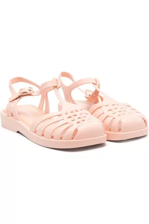 Mini Melissa Sandals - Aranha caged-toe sandals - Neutrals