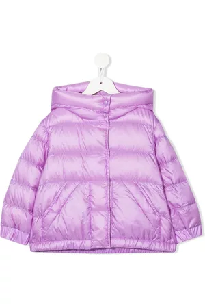 Moncler Girls Puffer Jackets - Hooded padded jacket - Purple