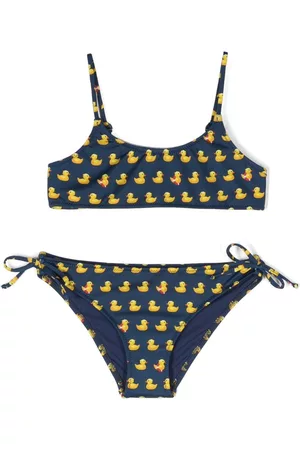 MC2 SAINT BARTH Girls Bikinis - Ducky-print stretch bikini - Blue