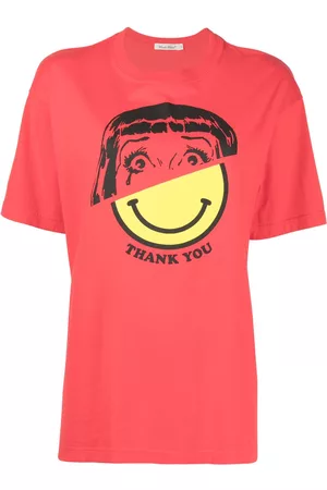 UNDERCOVER Women T-Shirts - Graphic-print cotton T-shirt - Red