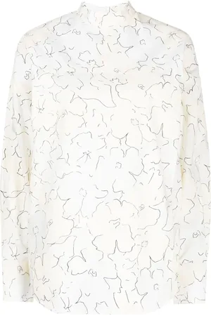 Plan C Floral-print cotton shirt