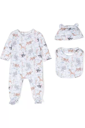 Kenzo Bodysuits & All-In-Ones - Set-of-three printed cotton babygrow - White