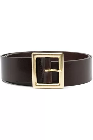 Fursac Men Belts - Buckle leather belt - Brown