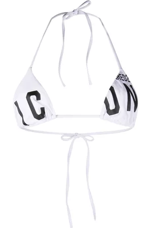 Dsquared2 Women Bikini Tops - Logo-print bikini top - White