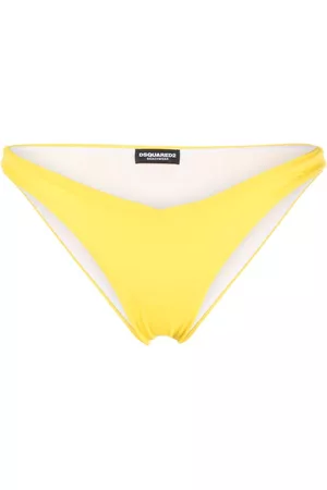 Dsquared2 Women Bikinis - Logo-print bikini bottomsl - Yellow