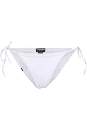Dsquared2 Women Bikini Bottoms - Logo-print bikini bottoms - White