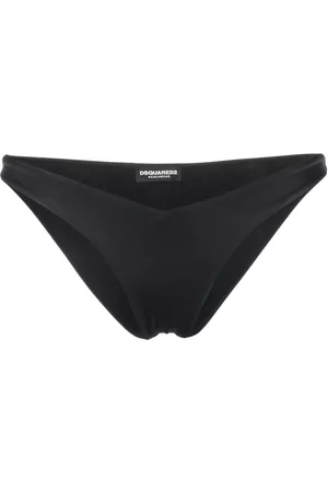 Dsquared2 Women Bikini Bottoms - Logo-print bikini bottoms - Black