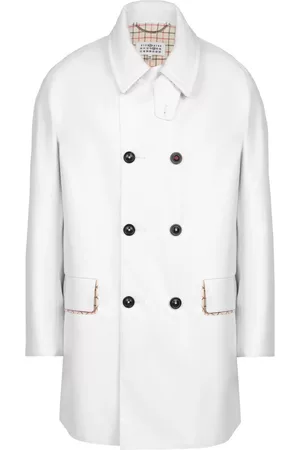 Maison Margiela Men Coats - Double-breasted coat - White