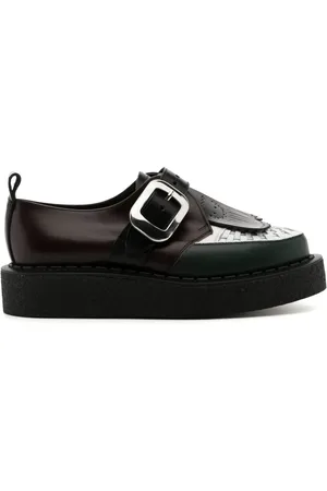 Charles Jeffrey Loverboy X George Cox leather monk shoes