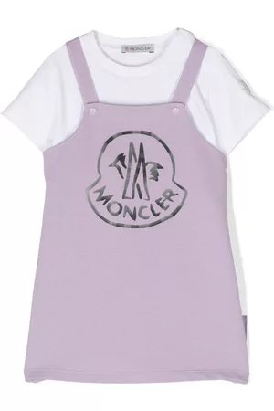 Moncler T-Shirts - Cotton T-shirt romper set - Purple