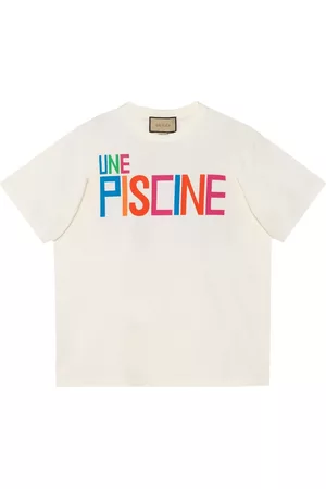 Gucci Men T-Shirts - GG cotton printed T-shirt - Neutrals