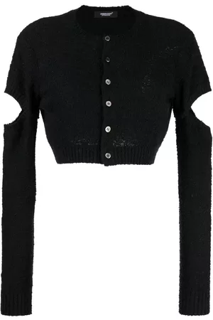 UNDERCOVER Women Cardigans - Cut-out detailing cropped cardigan - Black