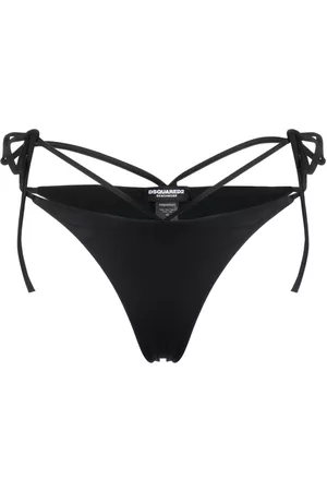 Dsquared2 Women Bikini Bottoms - Tie-style bikini bottom - Black