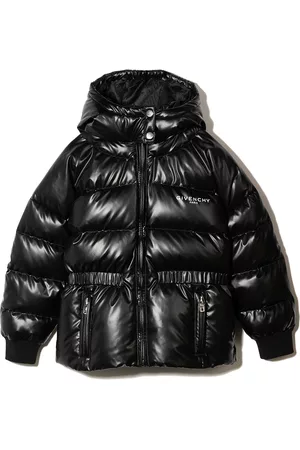 Givenchy Girls Puffer Jackets - Logo-print puffer jacket - Black