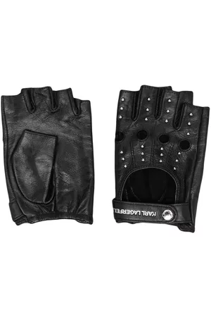 Karl Lagerfeld Women Gloves - K/Essential Rocky leather gloves - Black