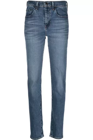 Levi's Women High Waisted Jeans - 724 high-rise slim-fit jeans - Blue