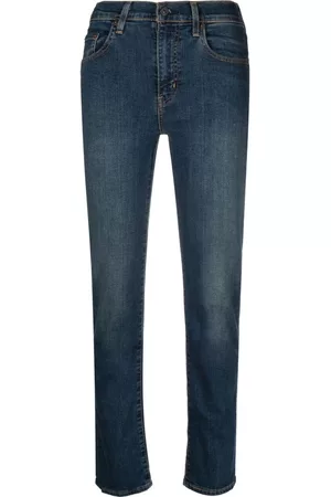 Levi's Women High Waisted Jeans - 724 high-rise slim-fit jeans - Blue