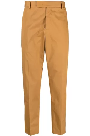 PT Torino Men Formal Pants - Straight-leg tailored trousers - Yellow