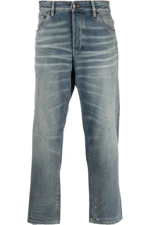 PT Torino Whiskering-effect straight-leg jeans