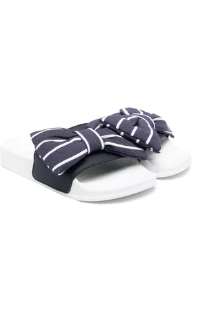 MONNALISA Sandals - Bow-detail slides - Blue