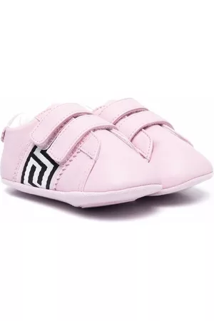 VERSACE Sneakers - Greca-print touch-strap trainers - Pink