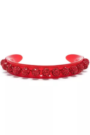 Aquazzura Women Bracelets - Disco Darling gemstones bracelet - Red