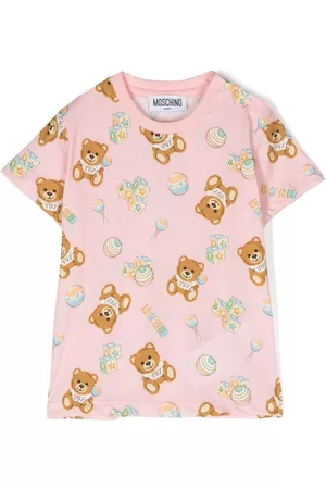 Moschino T-Shirts - Teddy Bear-motif T-shirt - Pink