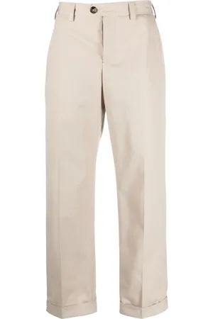 PT Torino Pressed-crease straight-leg trousers