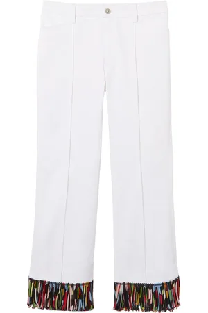 Puccini Fringe-detailing cropped trousers