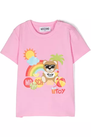 Moschino T-Shirts - Signature Teddy Bear-motif T-shirt - Pink