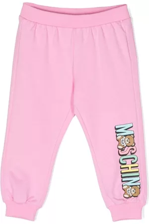 Moschino Sports Pants - Logo-print tracksuit bottoms - Pink