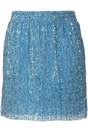 STINE GOYA Women Sequin Mini Skirts - Floretta sequin-design miniskirt - Blue