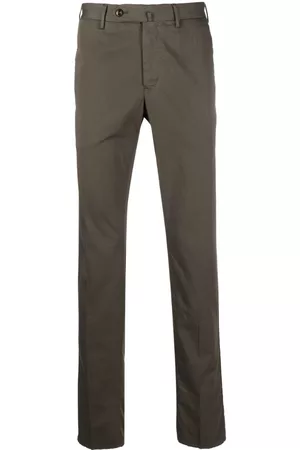 PT Torino Men Chinos - Slim-cut chino trousers - Green
