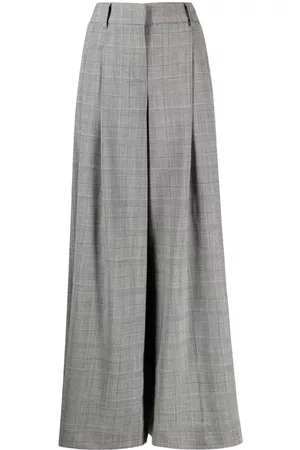 TWP Women Formal Pants - Stretch-wool tailored trousers - Grey