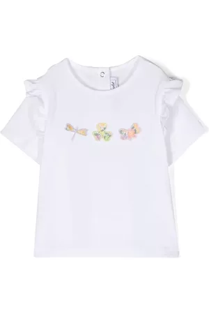 Tartine Et Chocolat T-Shirts - Embroidered-detail cotton T-shirt - White
