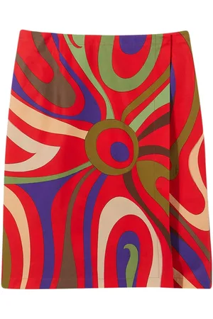Puccini Floral-print pencil skirt