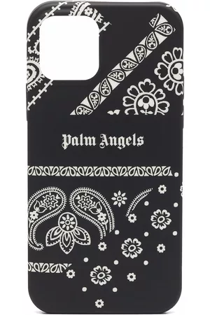 Palm Angels Phones Cases - Bandana-print iPhone 12 Pro Max case - Black