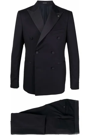 TAGLIATORE Fitted double-breasted suit
