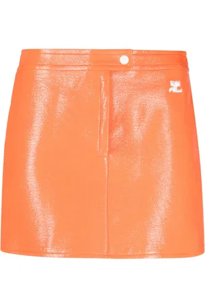 Courrèges Reedition Vinyl mini skirt